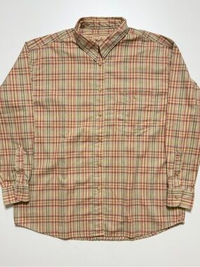 woolrich plaid longsleeve buttonup shirt womens medium
